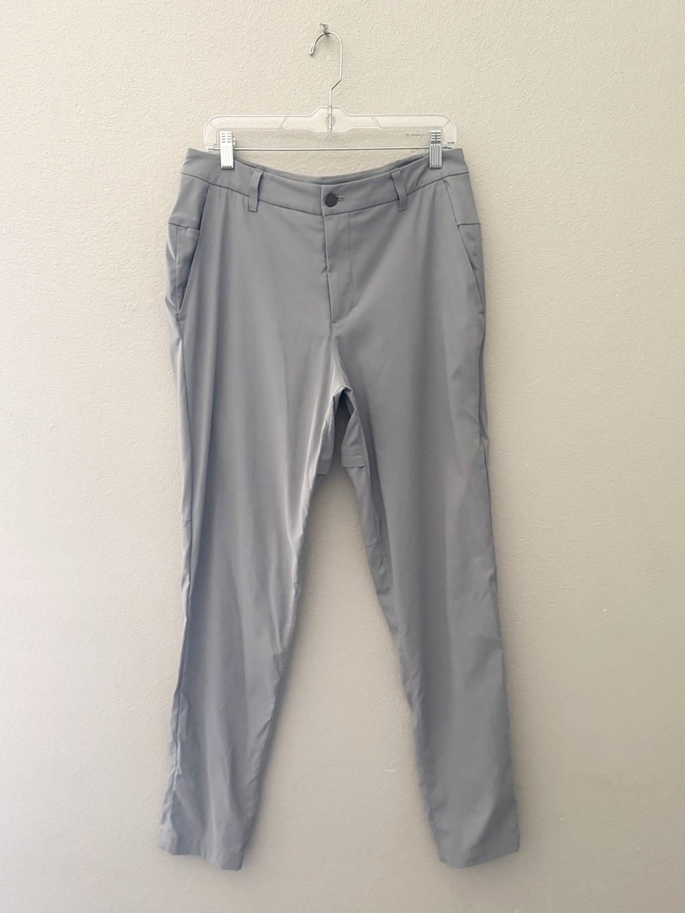 Lululemon 2023 Commission Slim Fit Pants 32 Gray Athleisure Casual Golf Travel - Picture 5 of 12